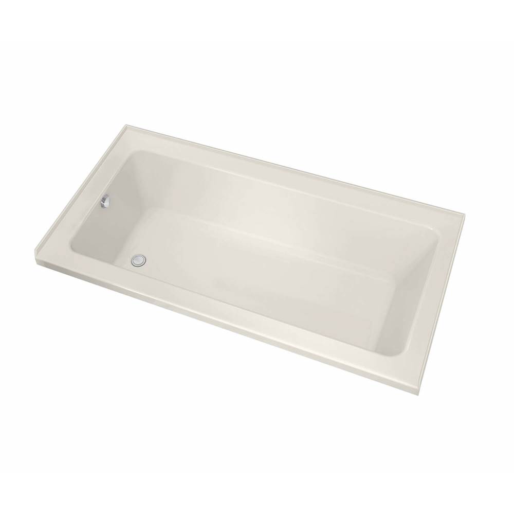 Maax Pose 6032 IF Acrylic Alcove Left-Hand Drain Bathtub in Biscuit