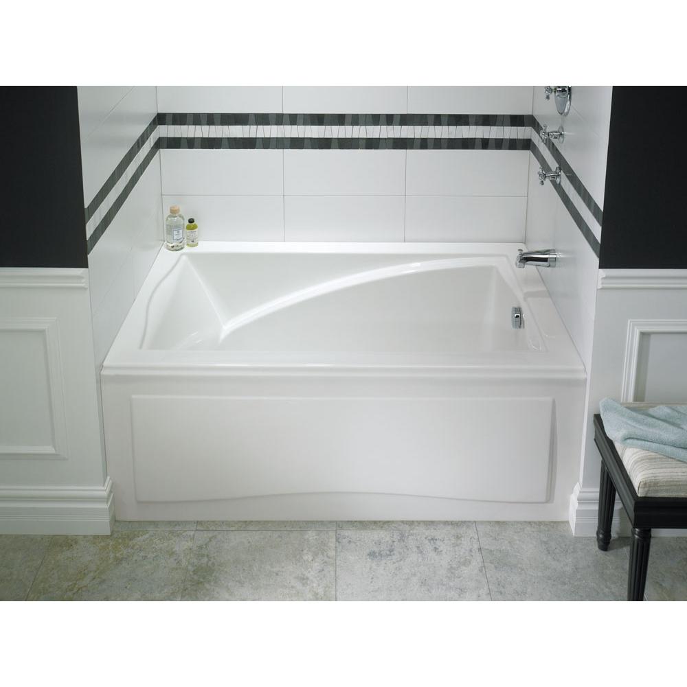 Neptune DELIGHT bathtub 32x60 with Tiling Flange and Skirt, Left drain, Mass-Air/Activ-Air, White