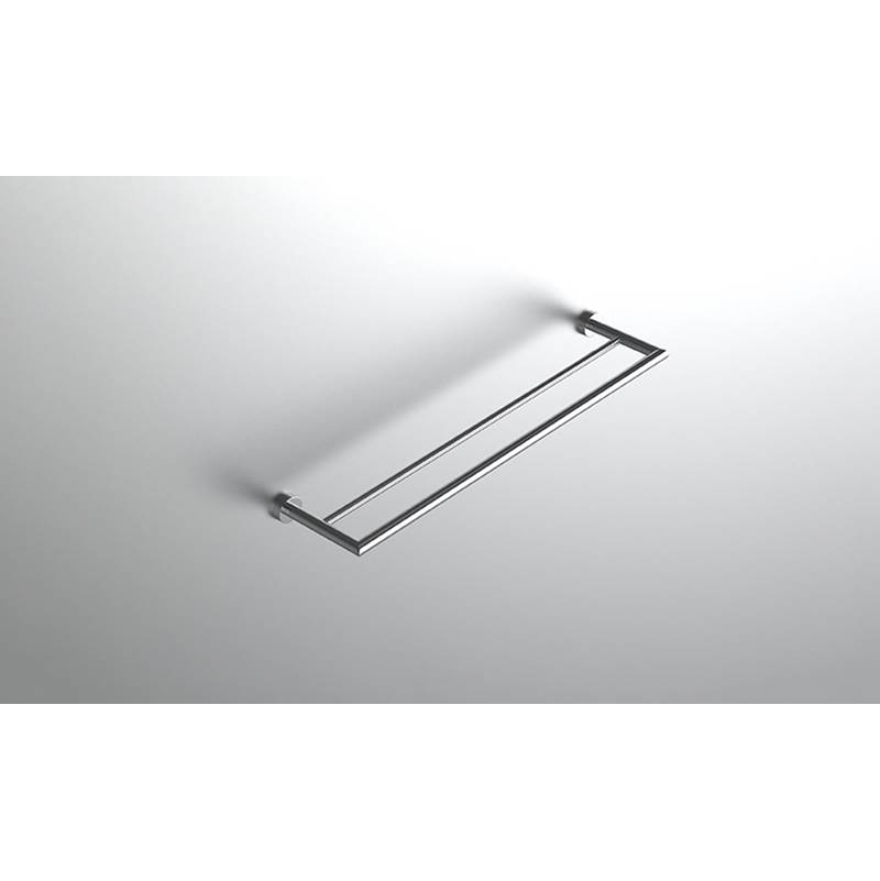 Neelnox Collection Form Moderne Towel Bar Double Finish: Glossy White