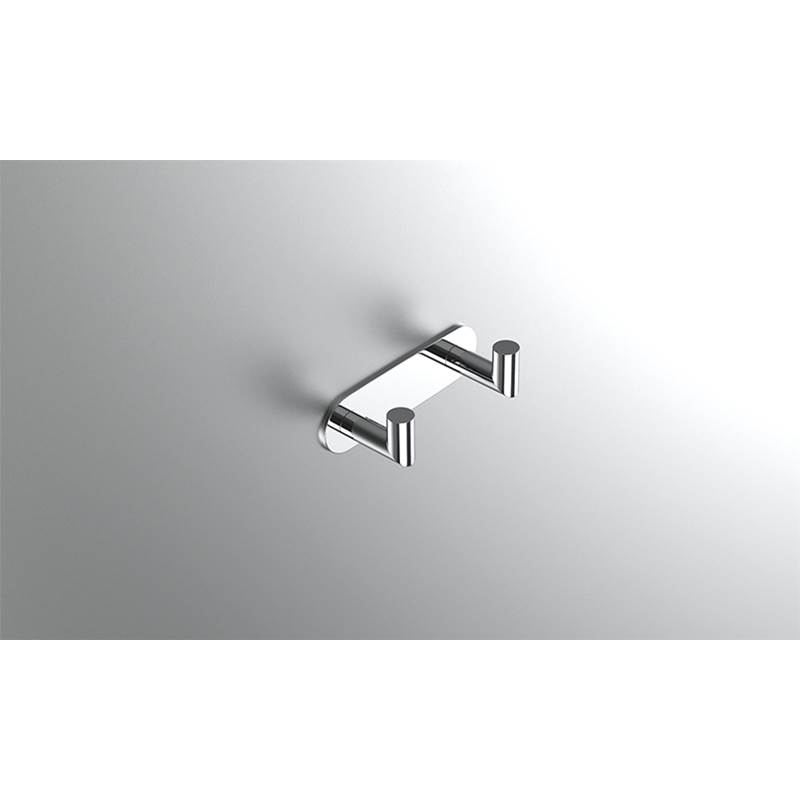 Neelnox Collection Form Moderne Robe Hook Double Finish: Polished