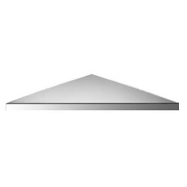 Neelnox Series 300 Corner Shelf Size 10 3/4  x 10 3/4  x 5/8 inch Finish: Matte White