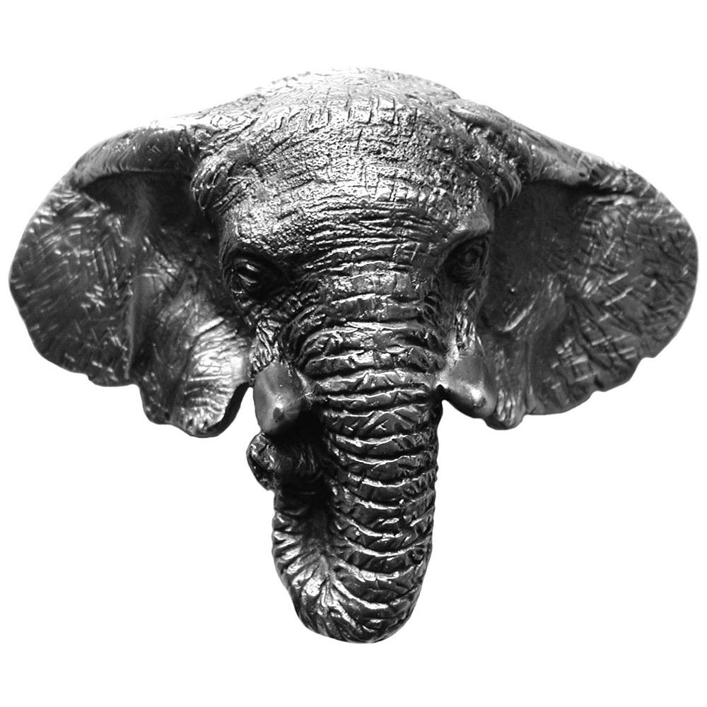Notting Hill Goliath (Elephant) Bin Pull Antique Pewter