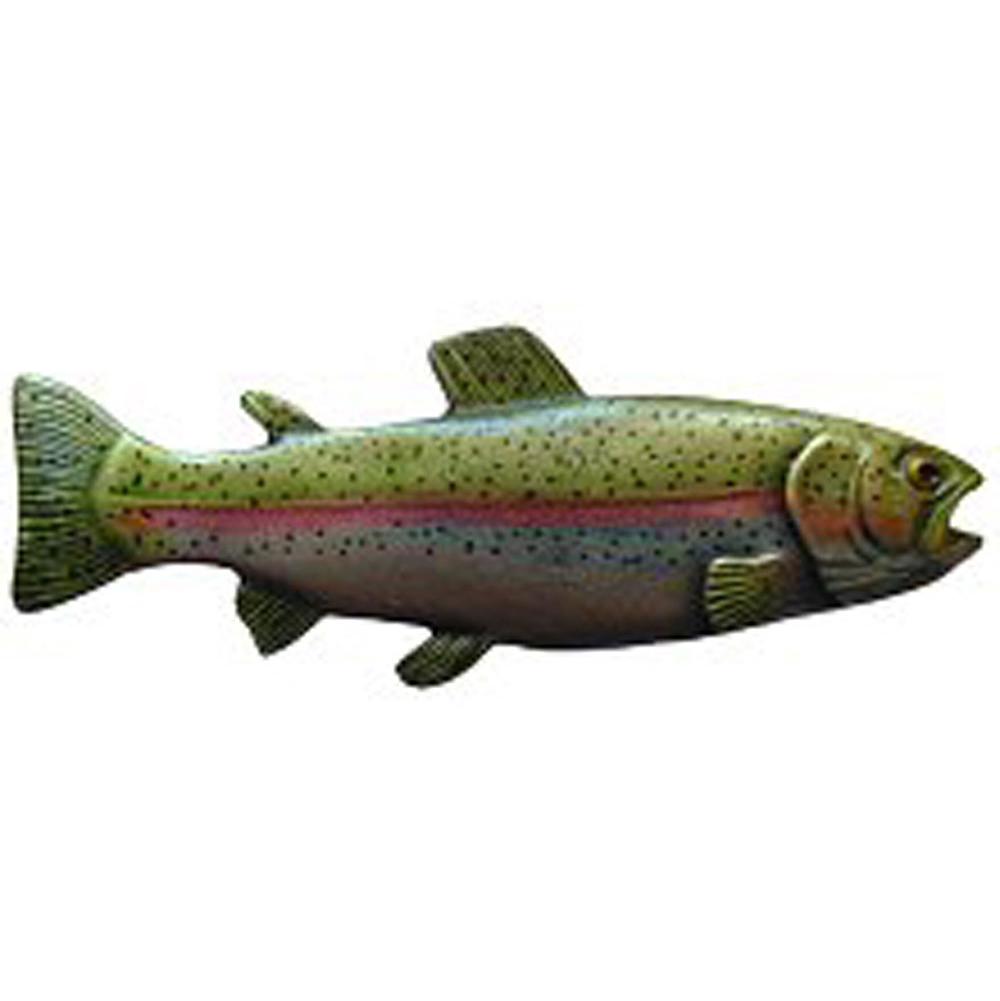 Notting Hill Rainbow Trout Knob Hand-tinted Antique Pewter (Left side/faces right)