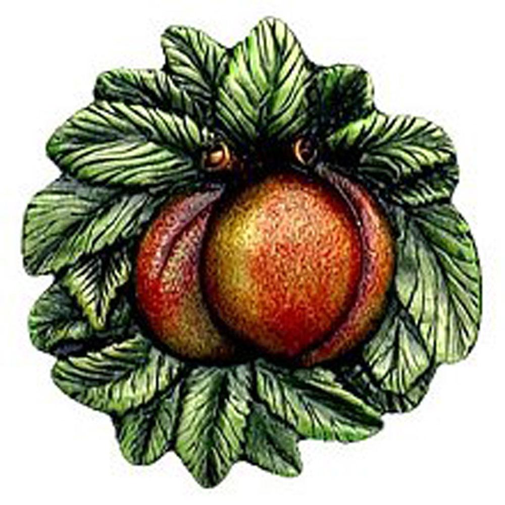 Notting Hill Georgia Peach Knob Hand-tinted Antique Pewter