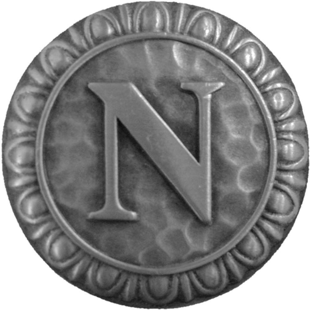 Notting Hill Initial N Knob Antique Pewter