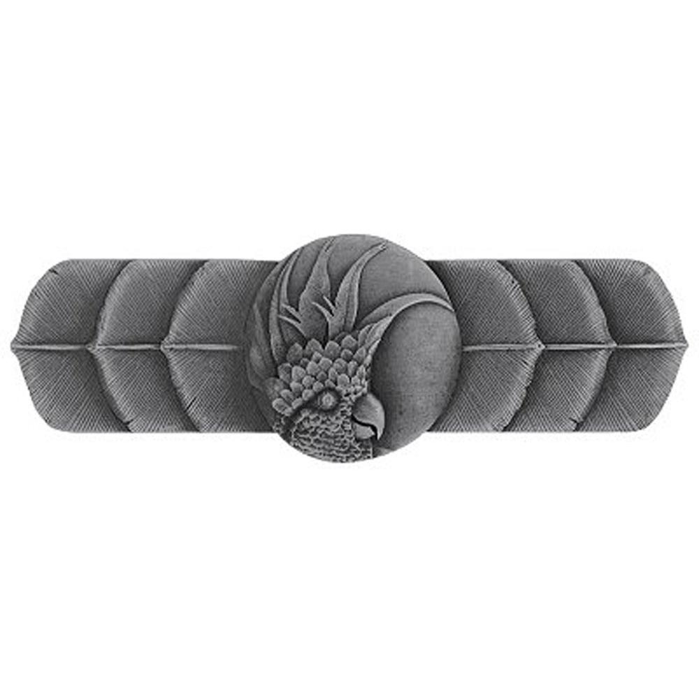 Notting Hill Cockatoo Pull Antique Pewter (Horizontal - Left side)