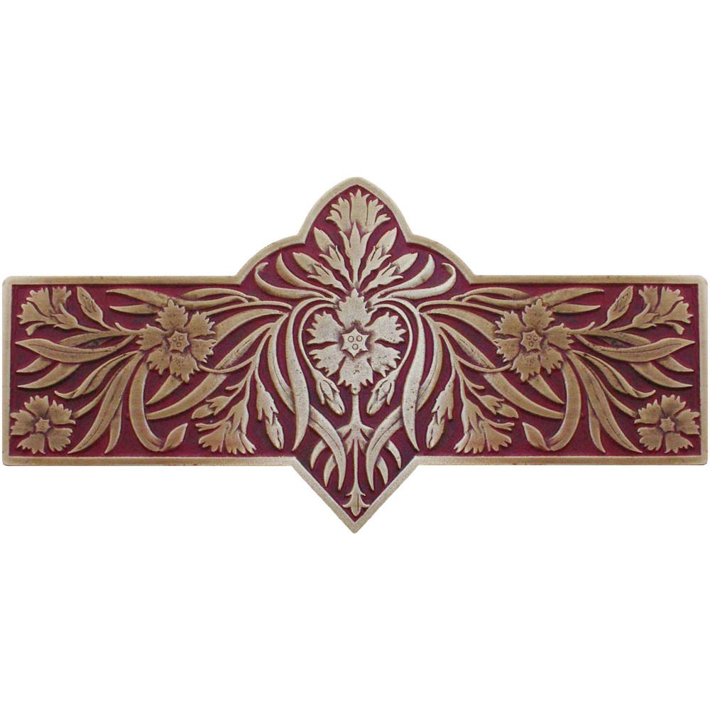 Notting Hill Dianthus Pull Antique Brass/Cayenne