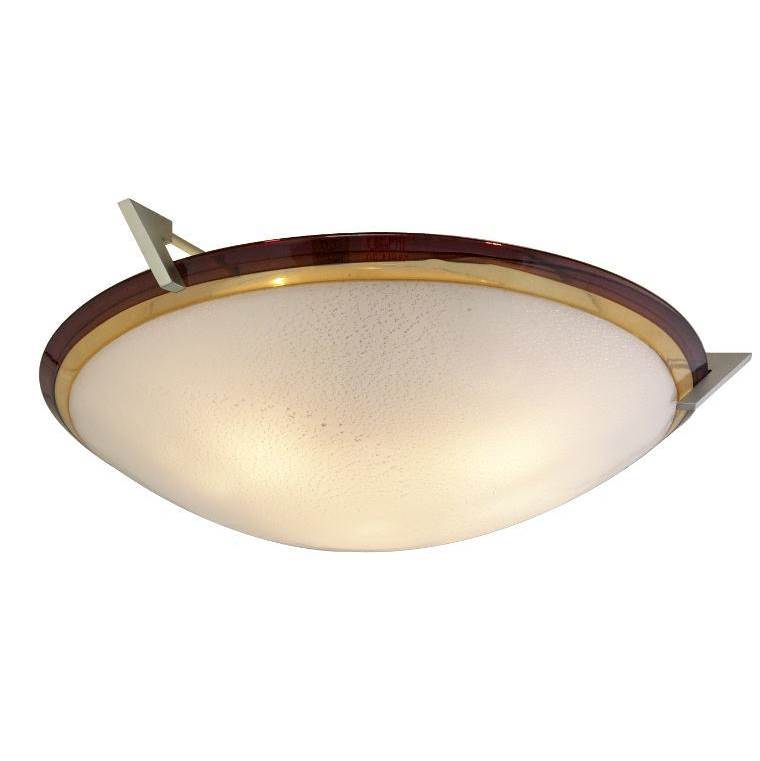 Oggetti Lighting Pie In The Sky Clip Mount Flush Mount, Amber/Amethyst