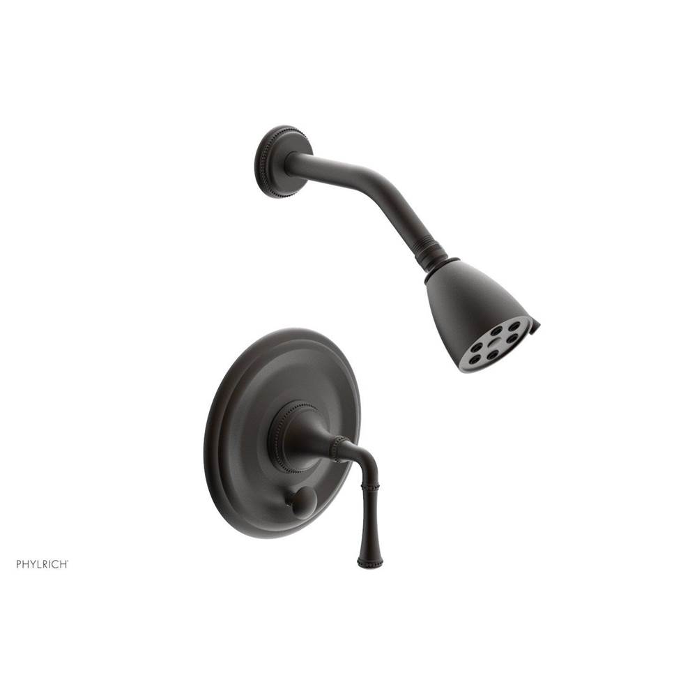 Phylrich BEADED Pressure Balance Shower and Diverter Set (Less Spout), Lever Handle 4-481