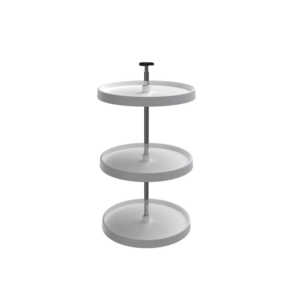 Rev-A-Shelf Value Line Polymer Full-Circle 3-Shelf Lazy Susans for 33'' to 36'' H Corner Wall Cabinets