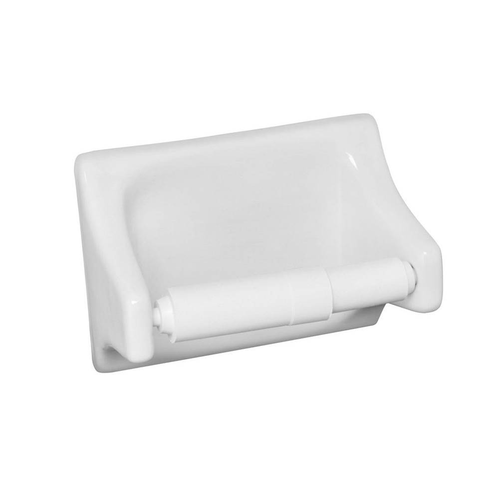 Roca Tile USA 4X6 White Toilet Tissue Holder