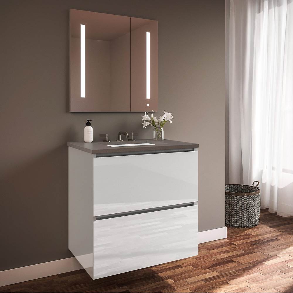 Robern Curated Cartesian Vanity, 36'' x 15'' x 21'', Two Drawer