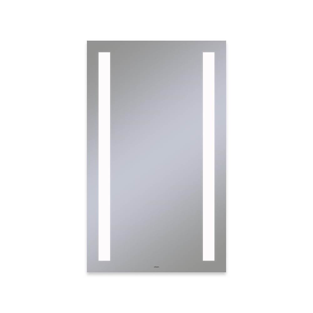 Robern Vitality Lighted Mirror, 24'' x 40'' x 1-3/4'', Rectangle, Column Light Pattern, 4000K Temperature (Cool Light), Dimmable, Defogger