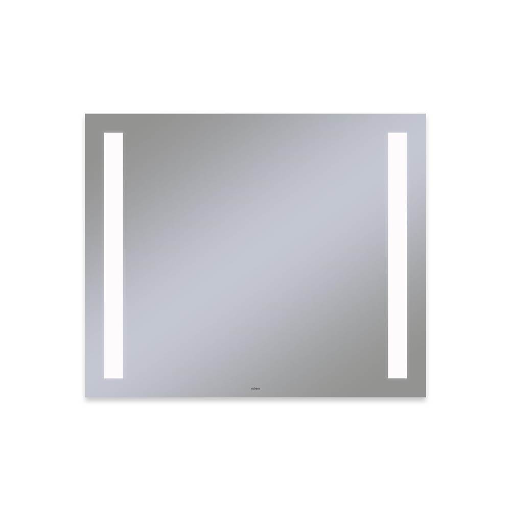 Robern Vitality Lighted Mirror, 36'' x 30'' x 1-3/4'', Rectangle, Column Light Pattern, 4000K Temperature (Cool Light), Dimmable, Defogger