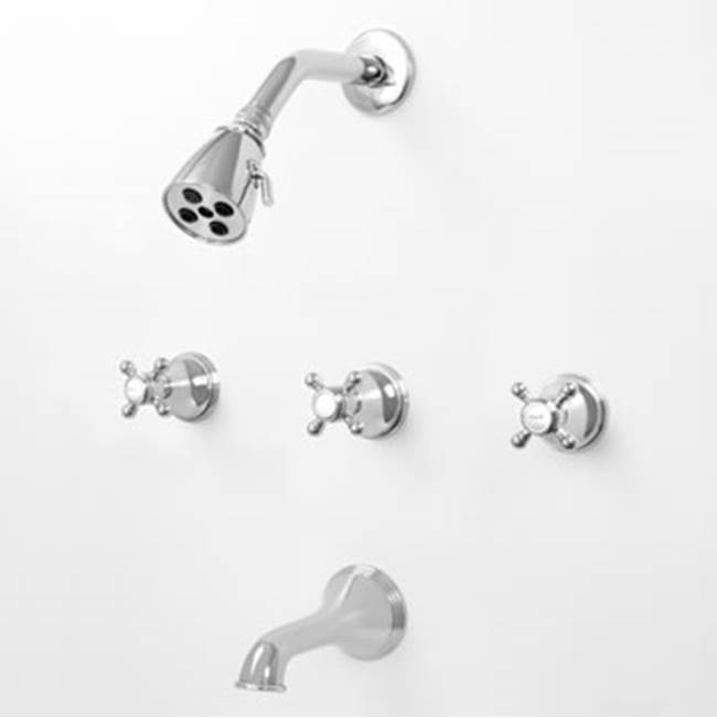 Sigma 3 Valve Tub & Shower Set TRIM (Includes HAF and Wall Tub Spout) PORTSMOUTH SATIN NICKEL PVD .42