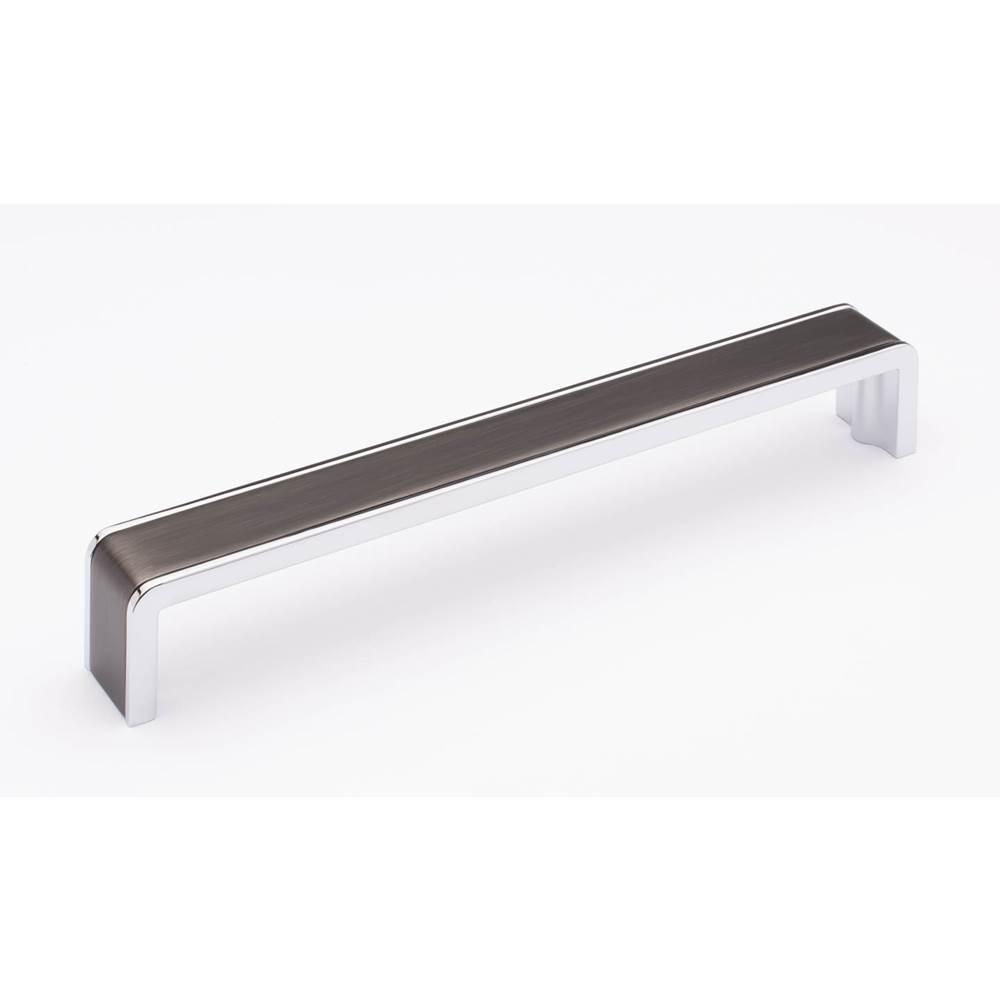 Sietto Fusion 8'' Pull Gunmetal With Polished Chrome