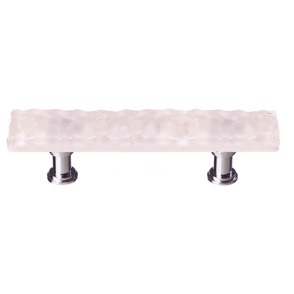 Sietto Glacier Rose  Pull With Polished Chrome Base