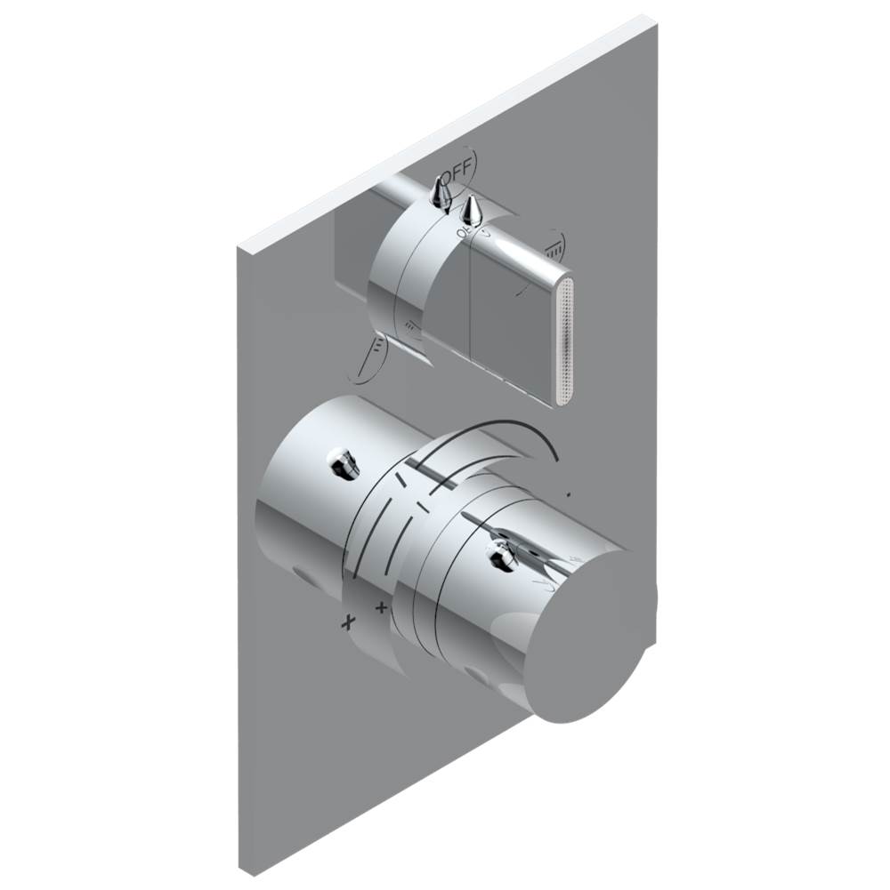 THG Trim for THG thermostat with 2-way diverter, rough part supplied with fixing box ref. 5 500AE/US