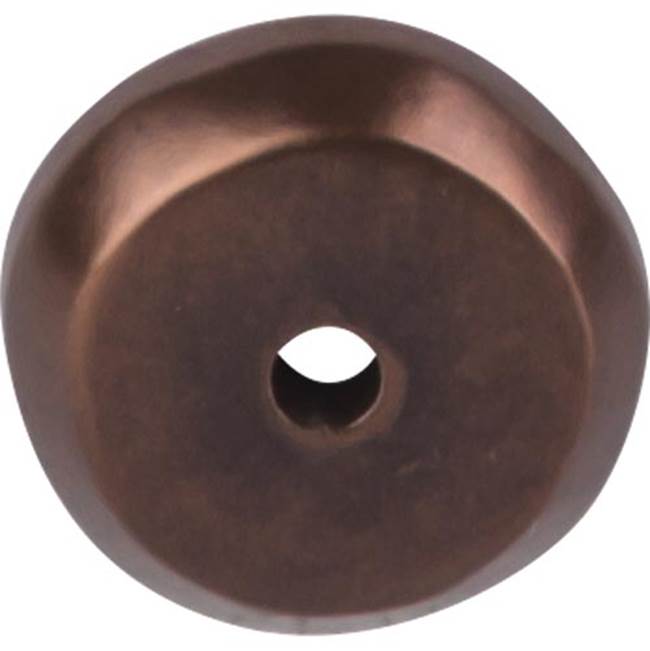 Top Knobs Aspen Round Backplate 7/8 Inch Mahogany Bronze