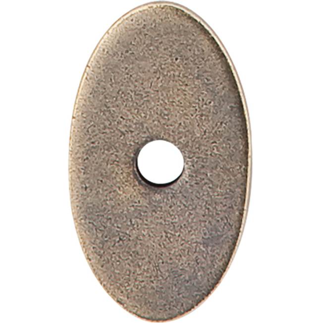 Top Knobs Oval Backplate 1 1/4 Inch German Bronze