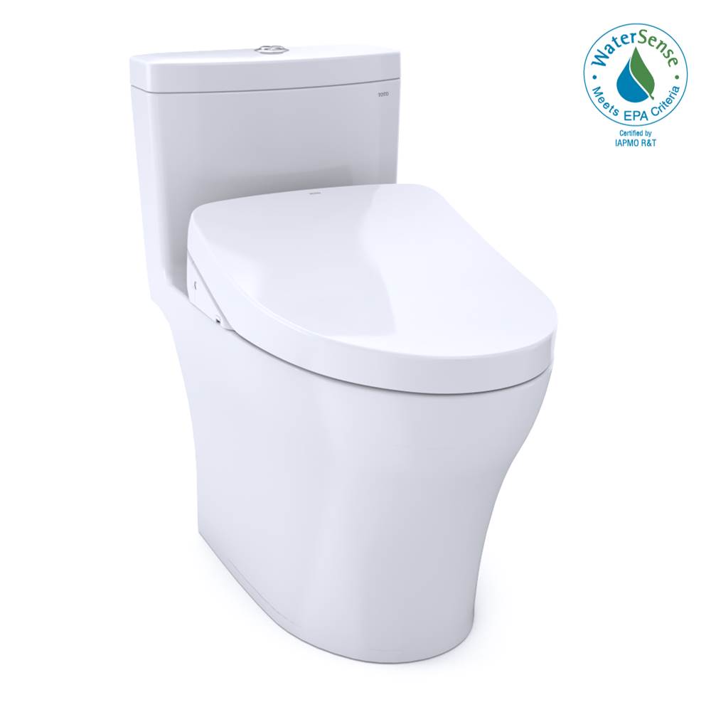 TOTO Toto® Washlet®+ Aquia® Iv One-Piece Elongated Dual Flush 1.28 And 0.9 Gpf Toilet With S550E Electric Bidet Seat, Cotton White