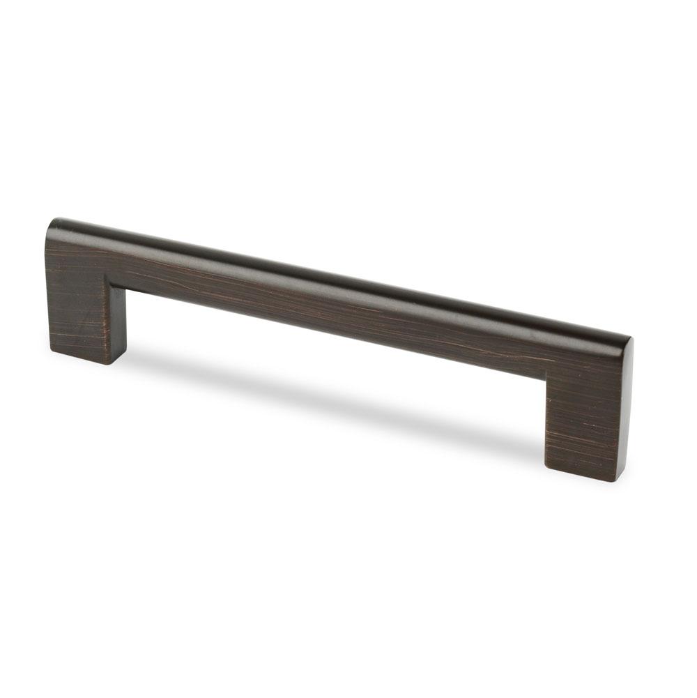 Topex Flat Edge Pull, Brushed Oil Rubbed Bronze, 128mm Center To Center