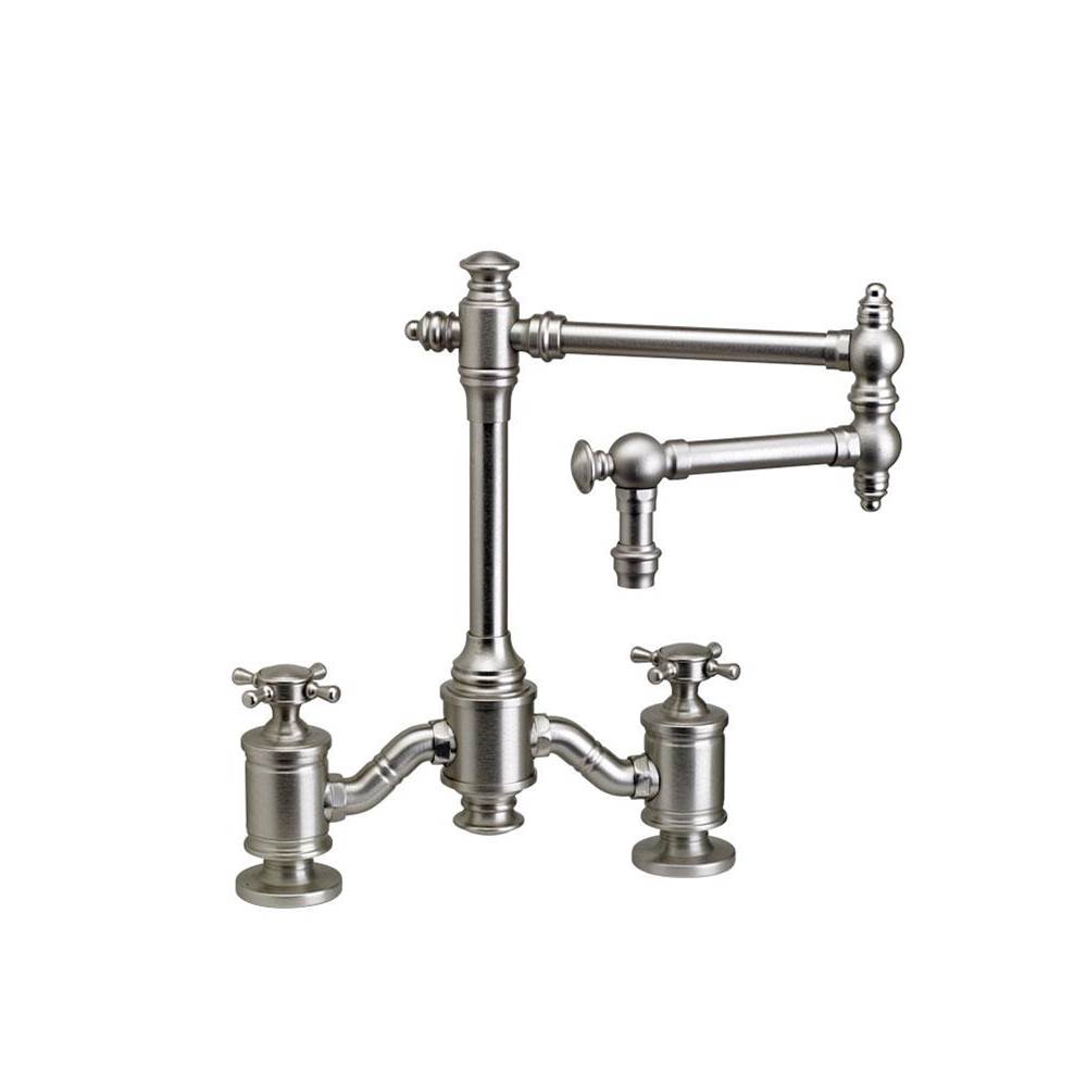 Waterstone Waterstone Towson Bridge Faucet - 12'' Articulated Spout - Cross Handles