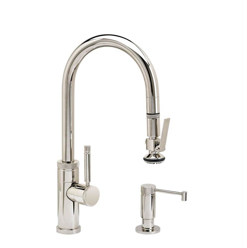 Waterstone Waterstone Industrial Prep Size PLP Pulldown Faucet - Lever Sprayer - 2pc. Suite