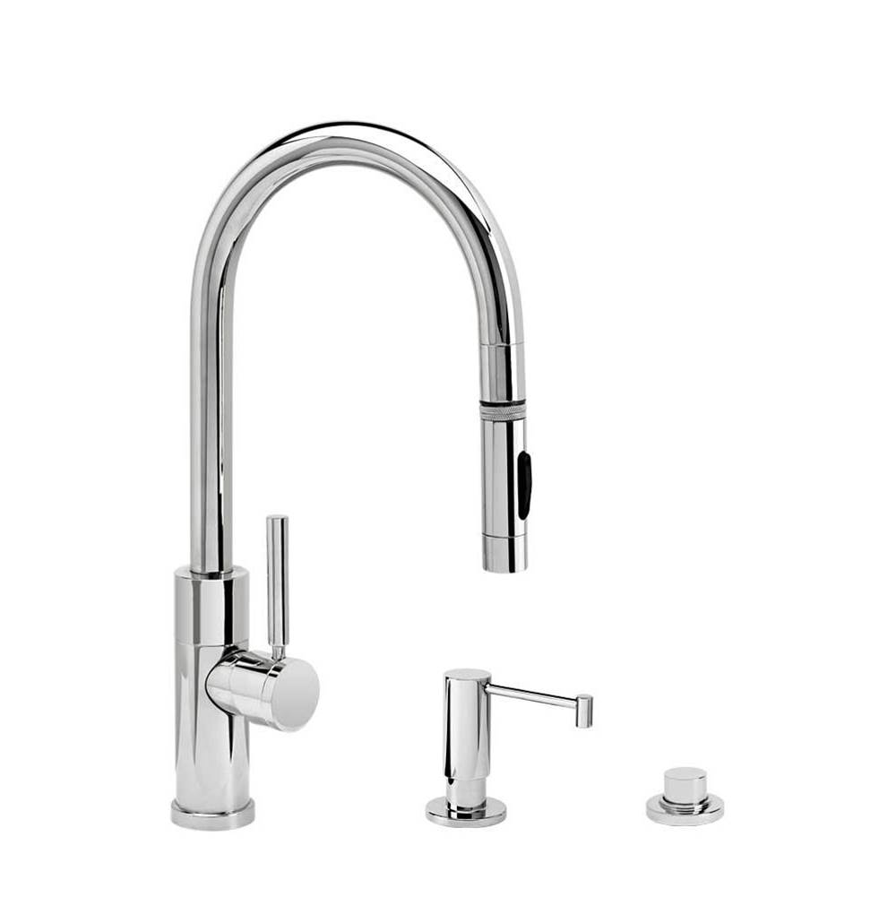 Waterstone Waterstone Modern Prep Size PLP Pulldown Faucet - Toggle Sprayer - 3pc. Suite