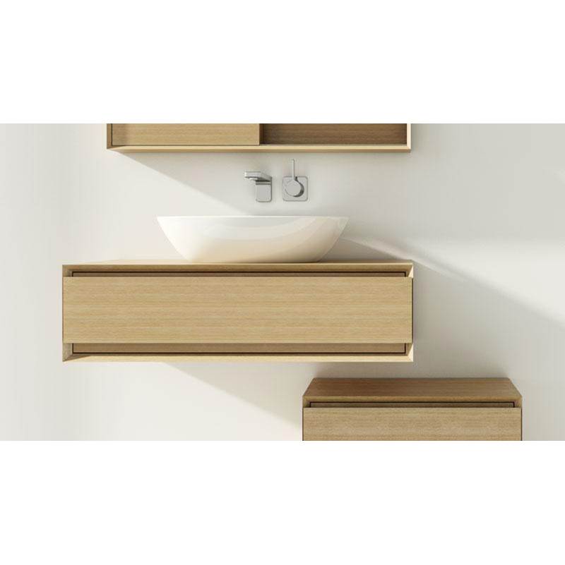 WETSTYLE Furniture ''M Metro'' - Vanity Wall-Mount 36 X 10 - 18 Depth - Lacquer White Mat
