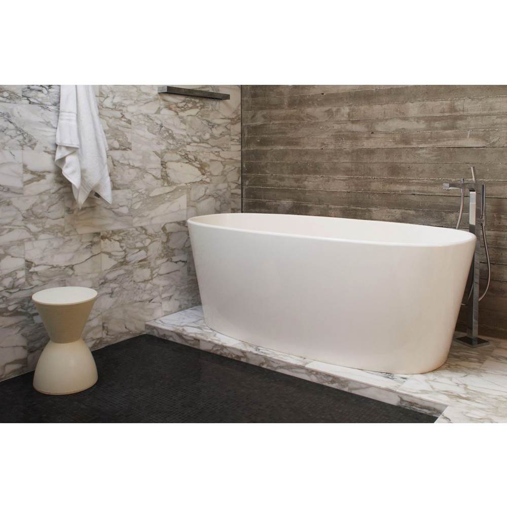 WETSTYLE Ove Bath 66.25 X 30 X 24.75 - Fs - Built In Nt O/F & Wh Drain - Copper Conn - White Matte