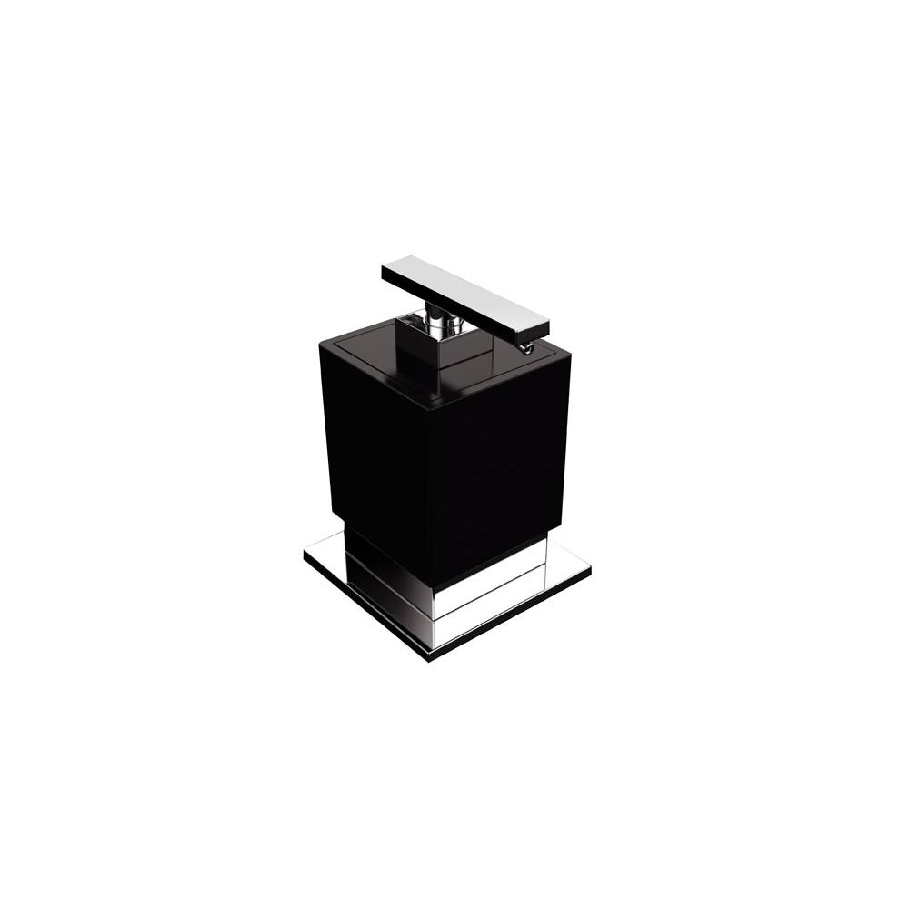 Zen Design Be Soap Dispenser W 3 1/2'' x D 3 3/4'' x H 4 3/4'' Black