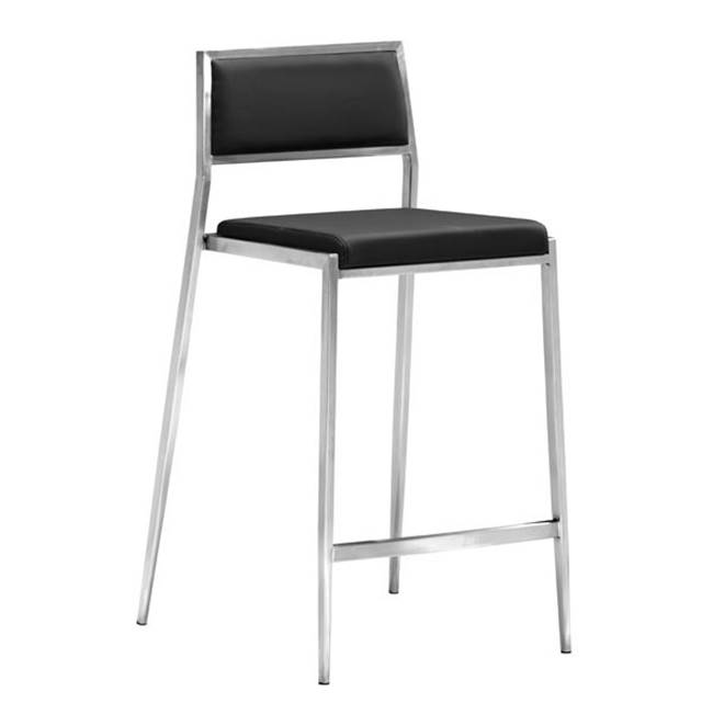 Zuo Dolemite Counter Chair (Set of 2) Black