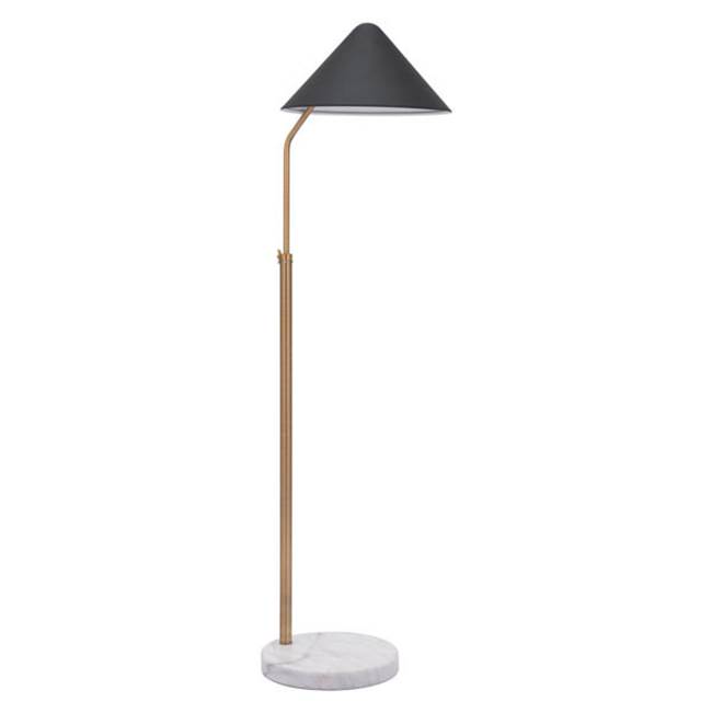 Zuo Pike Floor Lamp Black and White