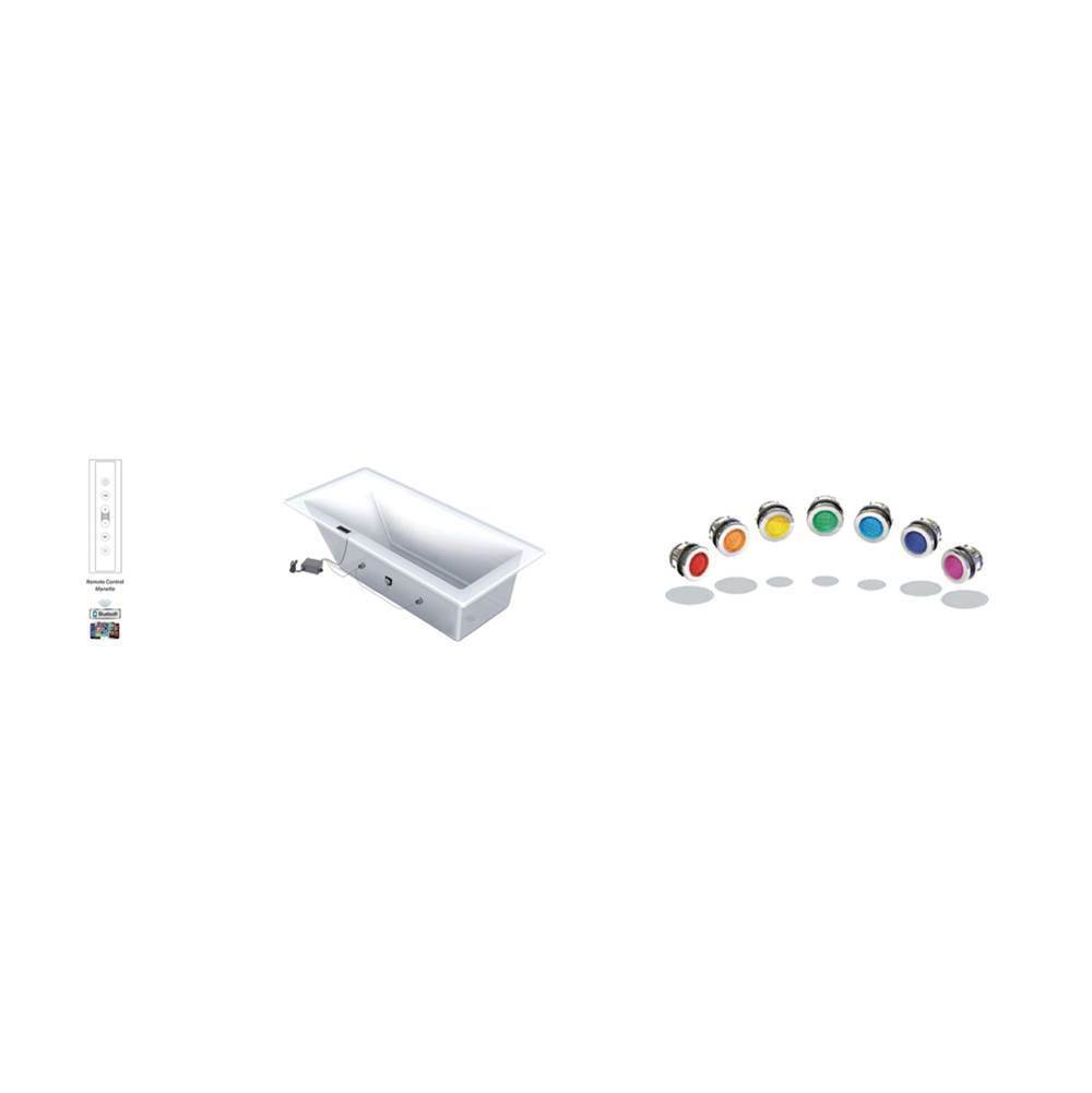Acryline Chromotherapy 4 LED lights with remote control