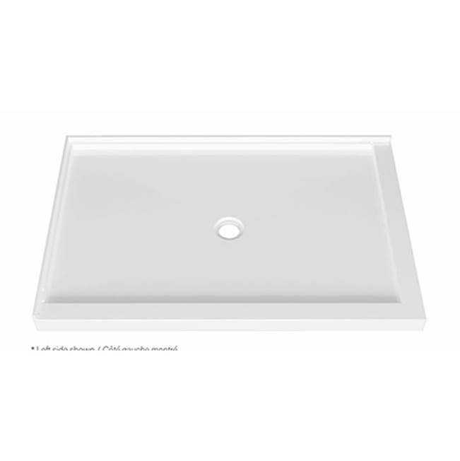 Acryline Shower base rectangular corner 60'' x 42'' leak free, L/H side, central drain