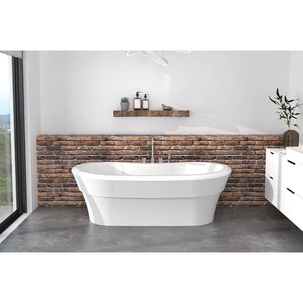 Acryline Ovani freestanding bathtub 66'' x 36'' x 22 1/2'' Duo System