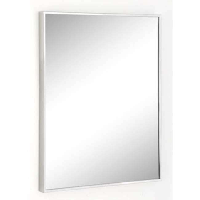 Afina Corporation 24X36 -3/8'' Frame Urban Steel Wall Mirror-Brushed Stainless