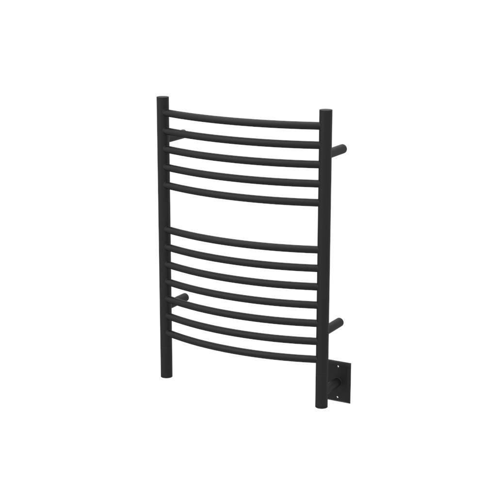 Amba Products Amba Jeeves 20-1/2-Inch x 31-Inch Curved Towel Warmer, Matte Black