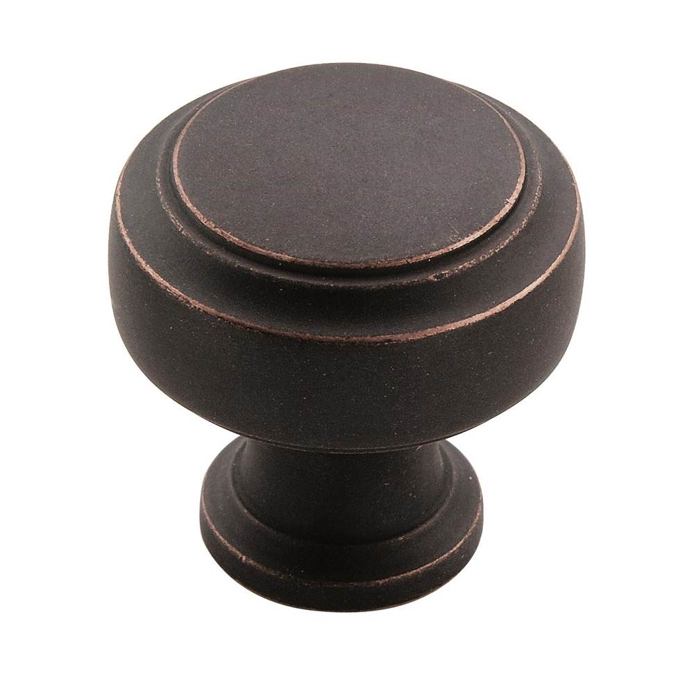Amerock Highland Ridge 1-3/16 in (30 mm) Diameter Dark-Oiled Bronze Cabinet Knob