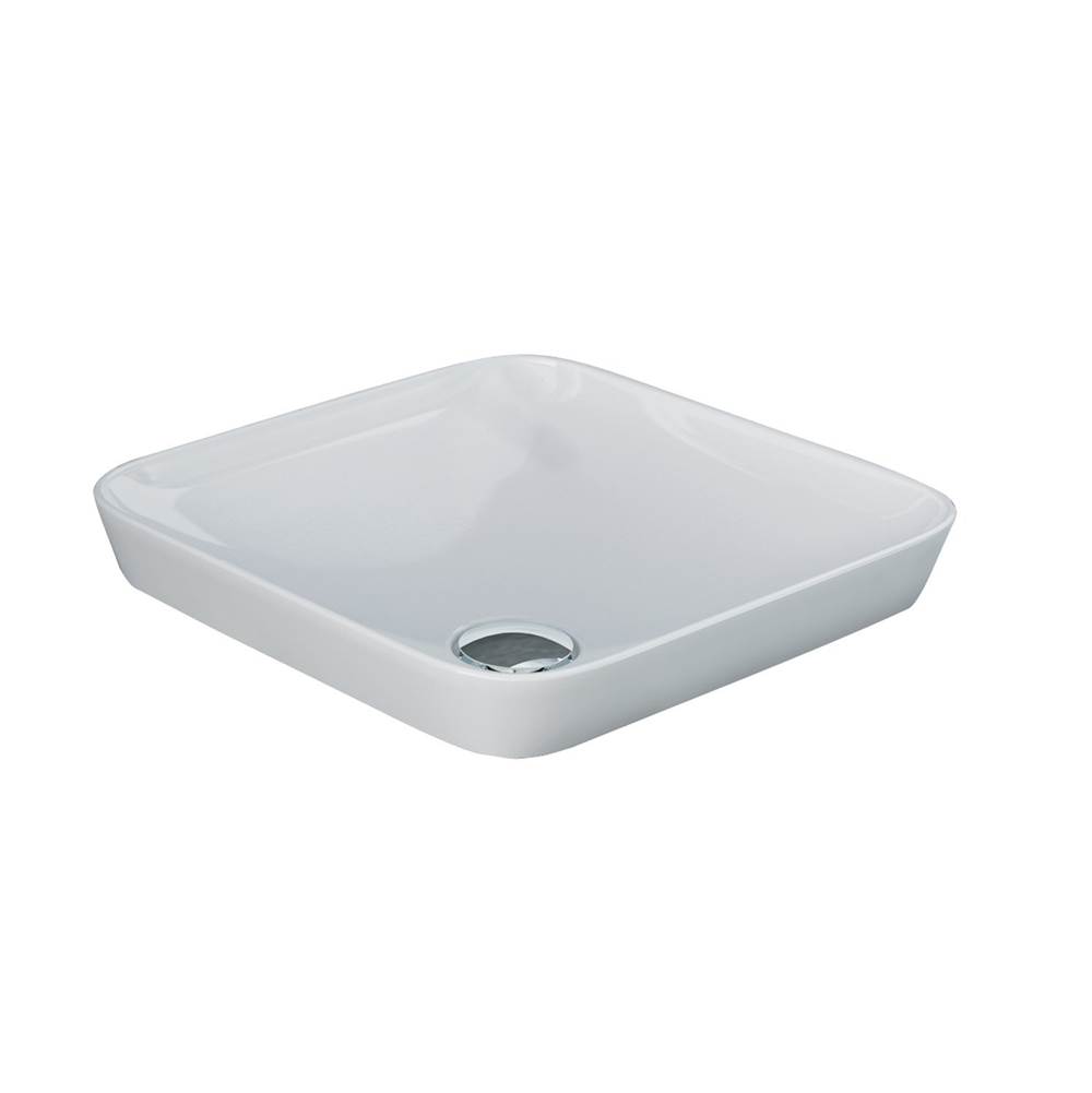 Barclay Variant 14'' Square Drop-InBasin in White