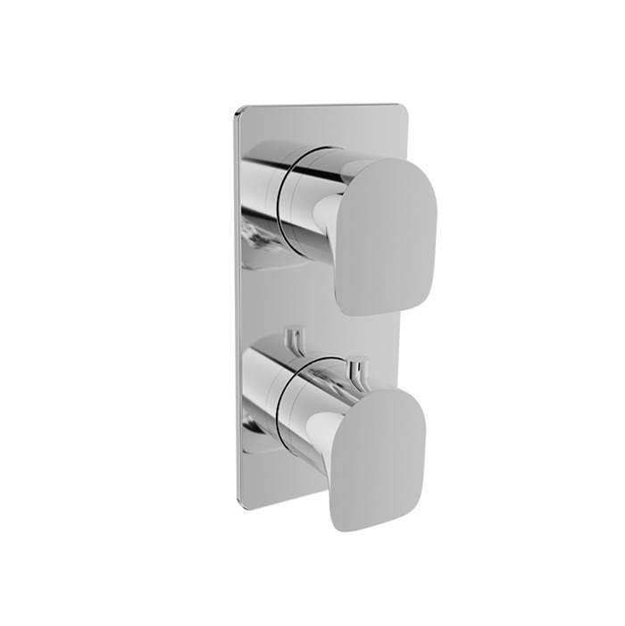 BARiL Complete Thermostatic Pressure Balanced Shower Control Valve With 3-Way Diverter (Non-Shared Ports)