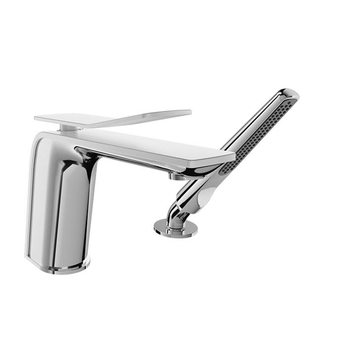 BARiL 2-piece deck mount tub filler with hand shower