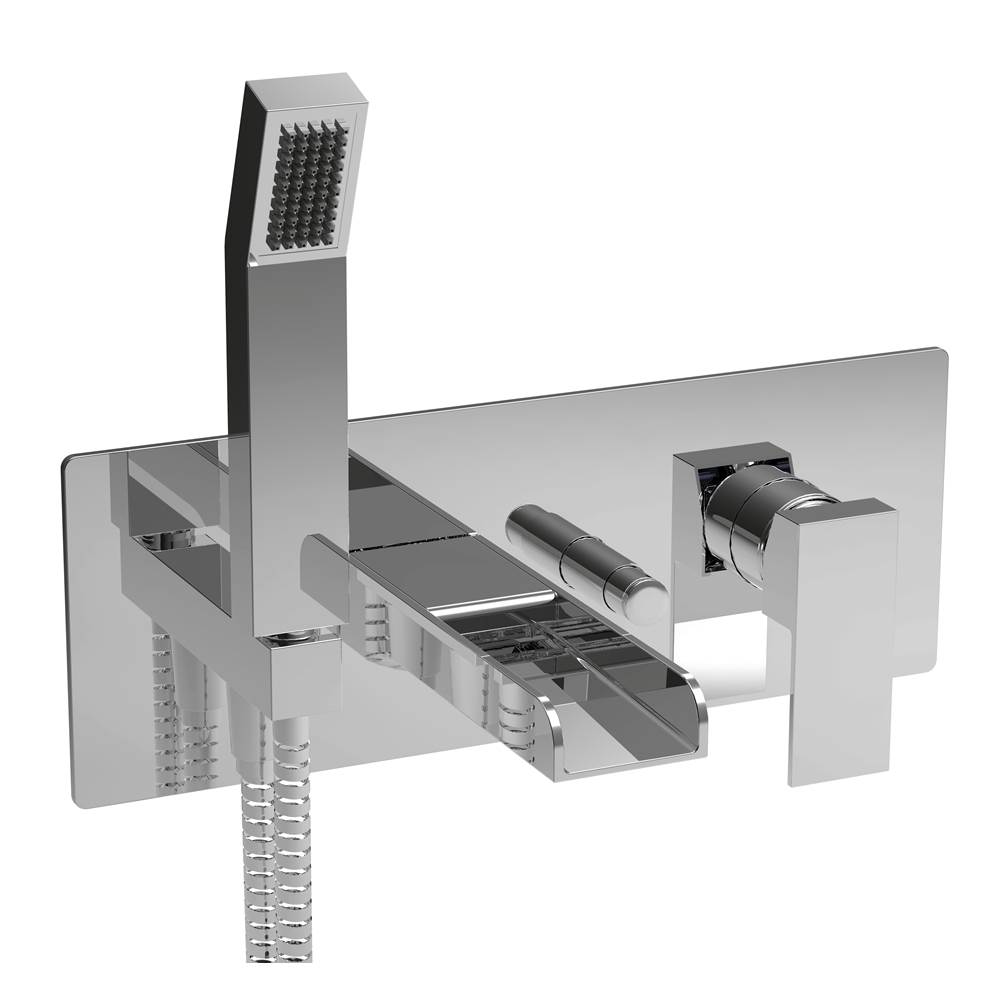 BARiL Trim only for wall-mounted tub faucet with hand shower