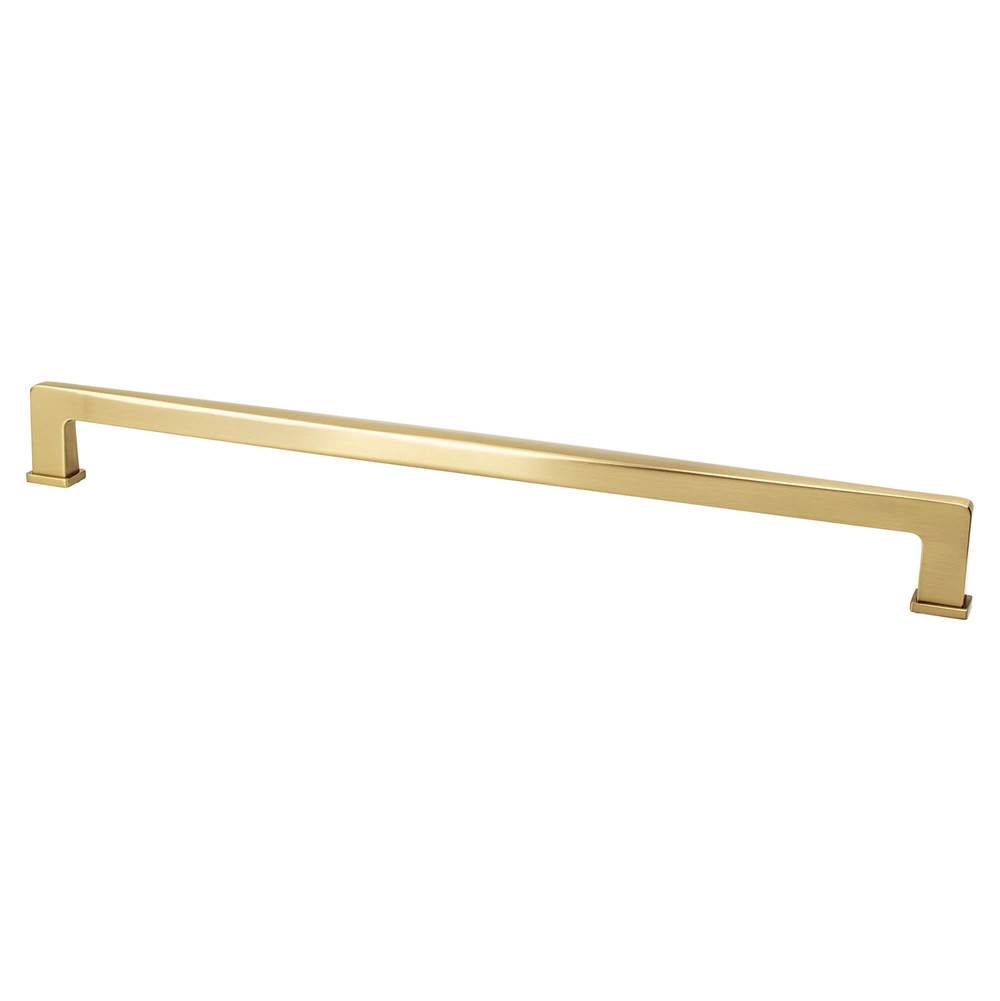 Berenson Subtle Surge 18 inch CC Modern Brushed Gold Appliance Pull