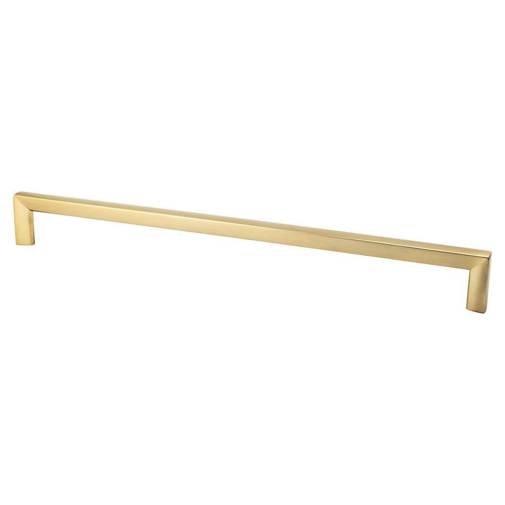 Berenson Metro 18 inch CC Modern Brushed Gold Appliance Pull