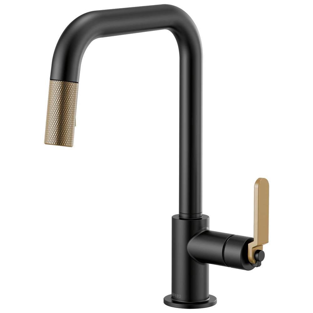 Brizo Litze® Pull-Down Faucet with Square Spout and Industrial Handle