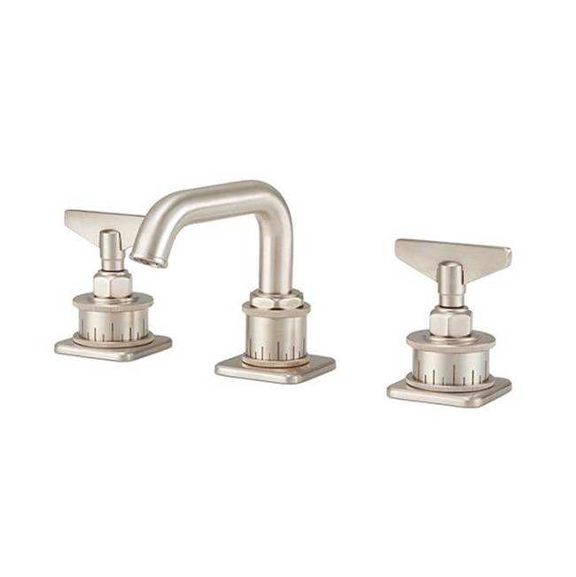 California Faucets Widespread Low Spout with ZeroDrain Upgrade - Blade Handle