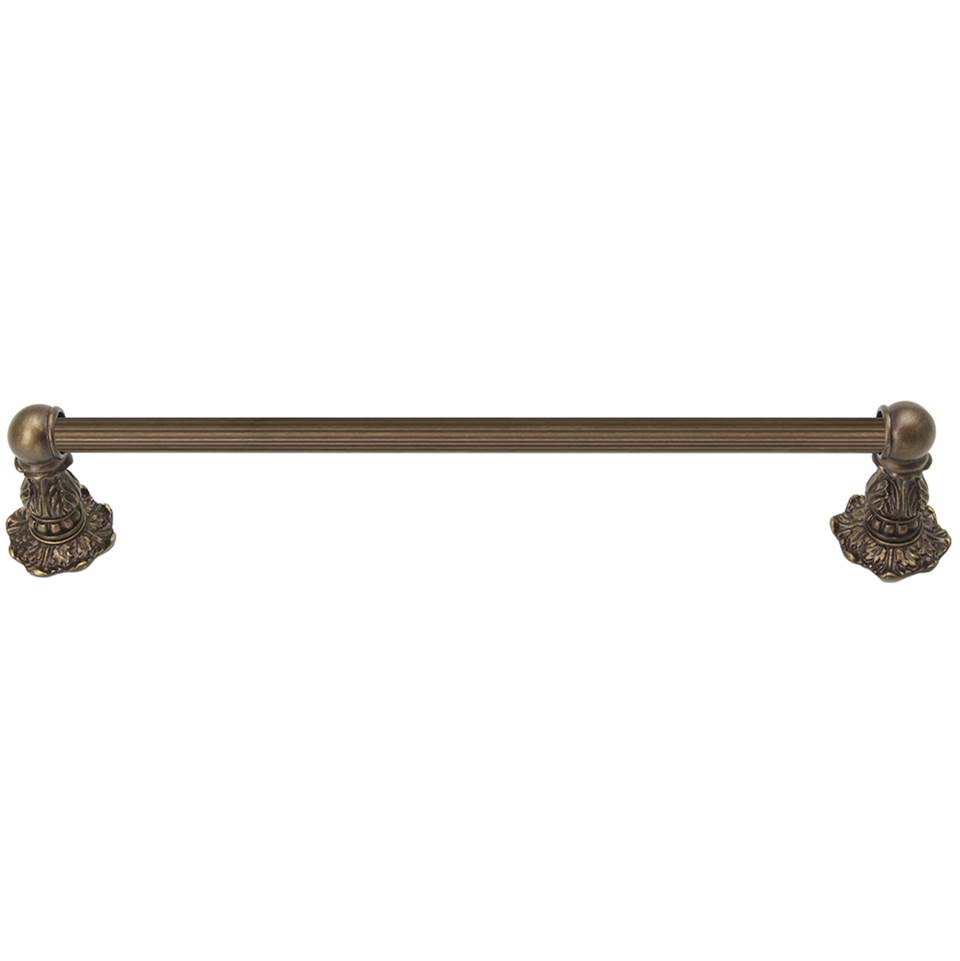 Carpe Diem Hardware Acanthus 24'' O.C. (Approximately) Towel Bar Renaissance Style With 5/8'' Reeded Center