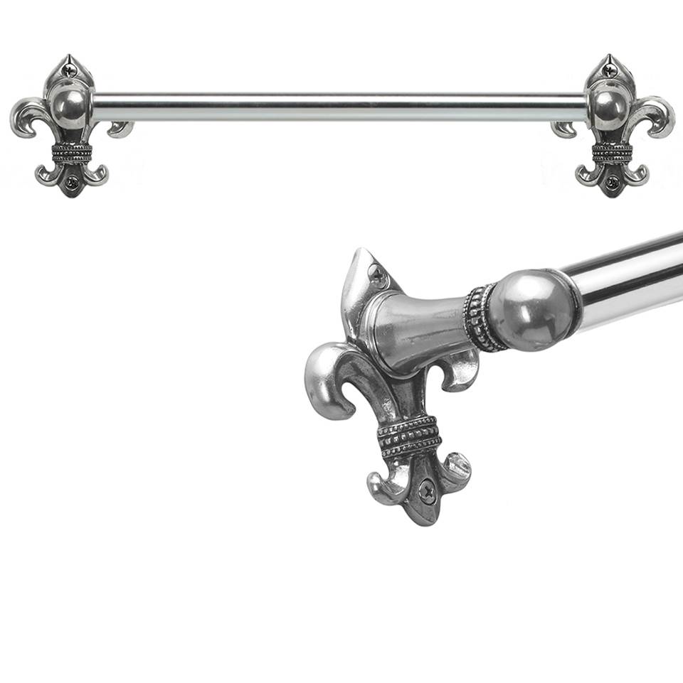 Carpe Diem Hardware Charlemagne 36'' O.C (Approximately) Towel Bar With 5/8'' Smooth Center